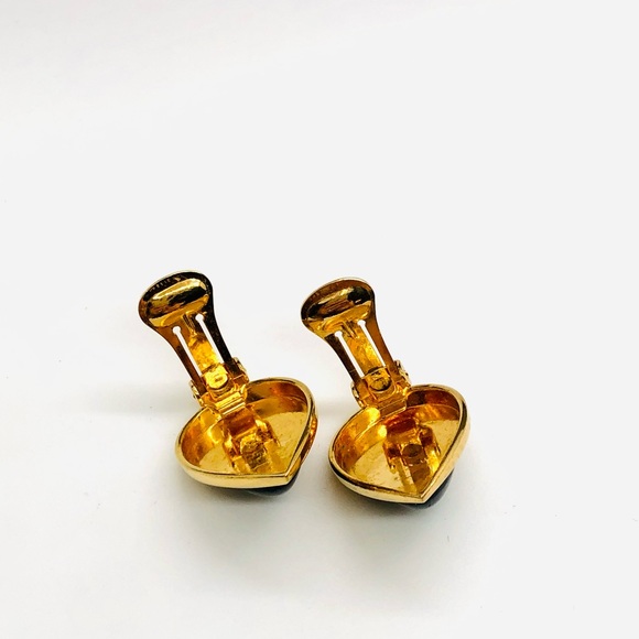 Vintage Signed Black CHRISTIAN DIOR Earrings - Picture 8 of 15